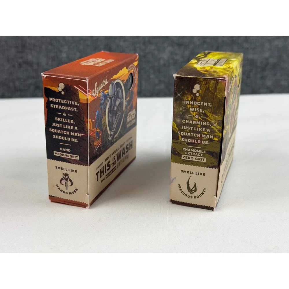 Dr. Squatch Star Wars Mandalorian 2 pack Bar Soap This Is The Wash Zen Cleanse